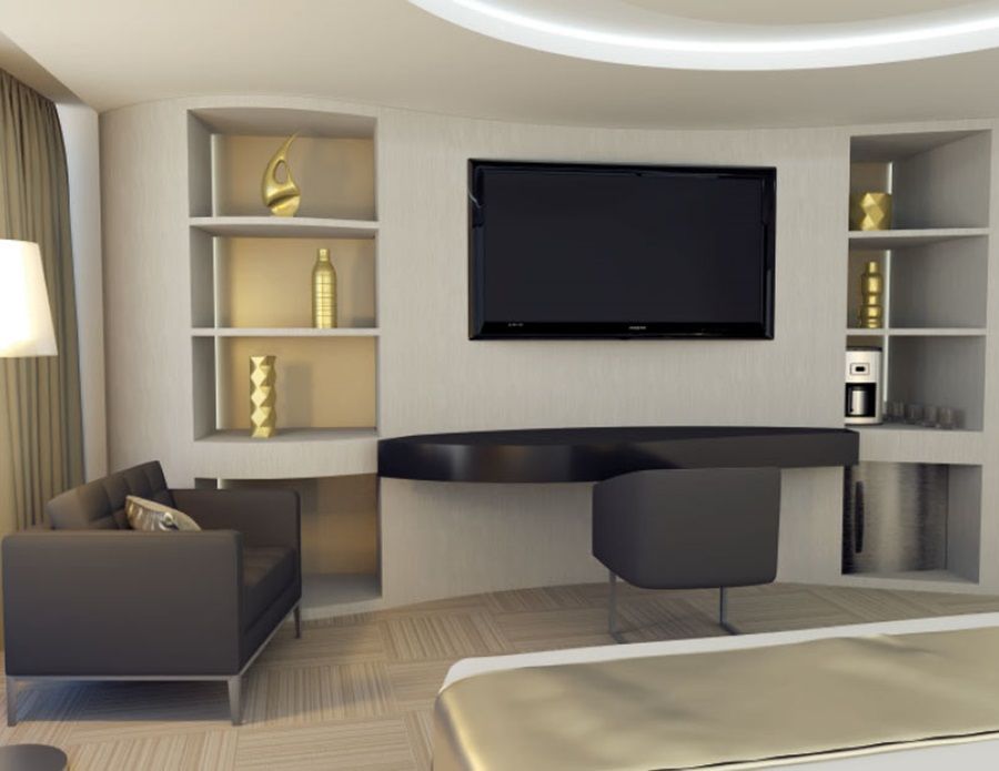 Hotel Las Americas Golden Tower Panama Dış mekan fotoğraf 3D rendering of a bedroom